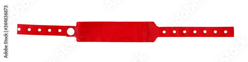 Brightly colored medical band commonly used in hospitals to identify patients photo