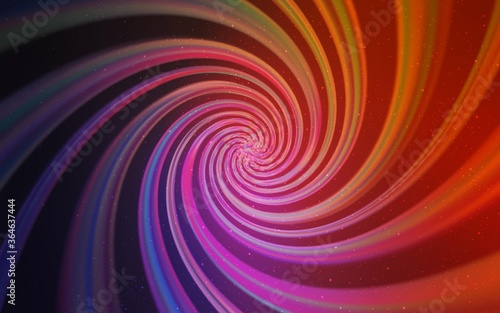 Dark Pink, Red vector layout with cosmic stars. Modern abstract illustration with Big Dipper stars. Best design for your ad, poster, banner.