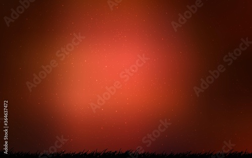 Dark Red vector texture with milky way stars. Space stars on blurred abstract background with gradient. Template for cosmic backgrounds.