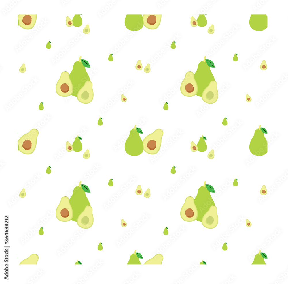 Seamless pattern with Avocado Vector can be used for baby clothes, shirt and much more Seamless pattern with Avocado Vector can be used for baby clothes, shirt and much more