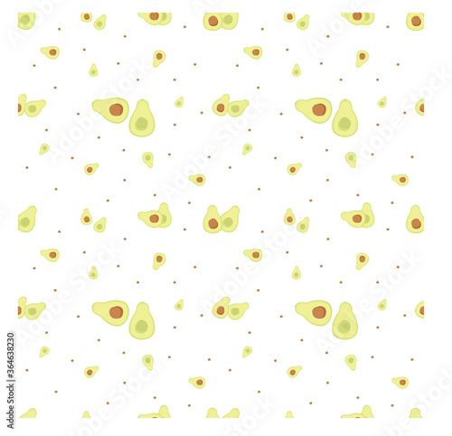 Fototapeta Naklejka Na Ścianę i Meble -  Seamless pattern with Avocado Vector can be used for baby clothes, shirt and much more