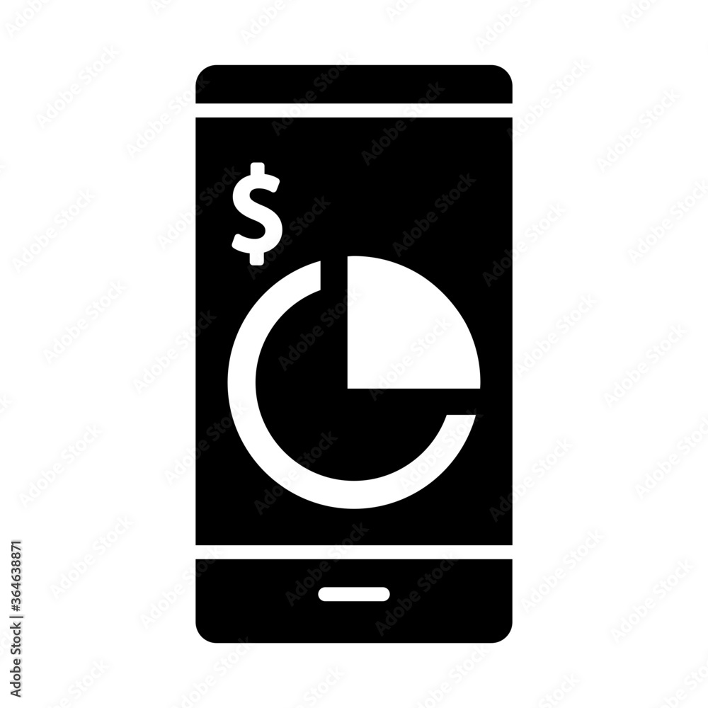 Business by mobile icon Business by mobile icon