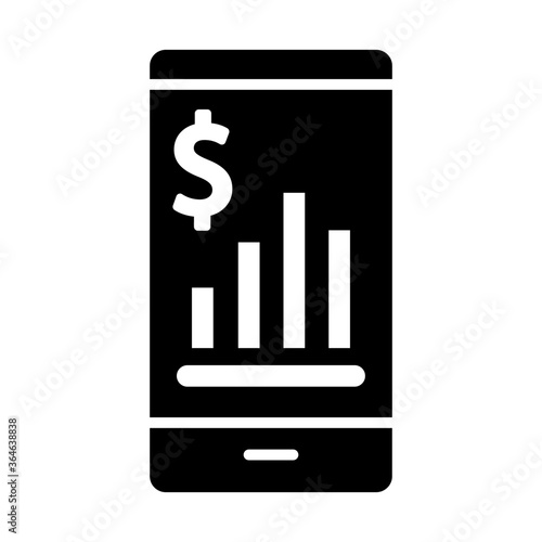 Business by mobile icon