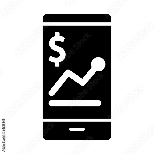 Business by mobile icon