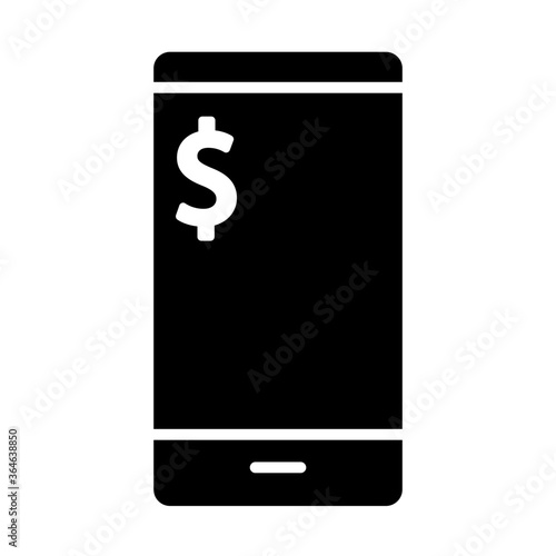 Business by mobile icon