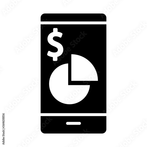 Business by mobile icon
