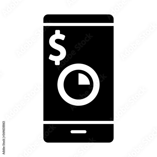 Business by mobile icon