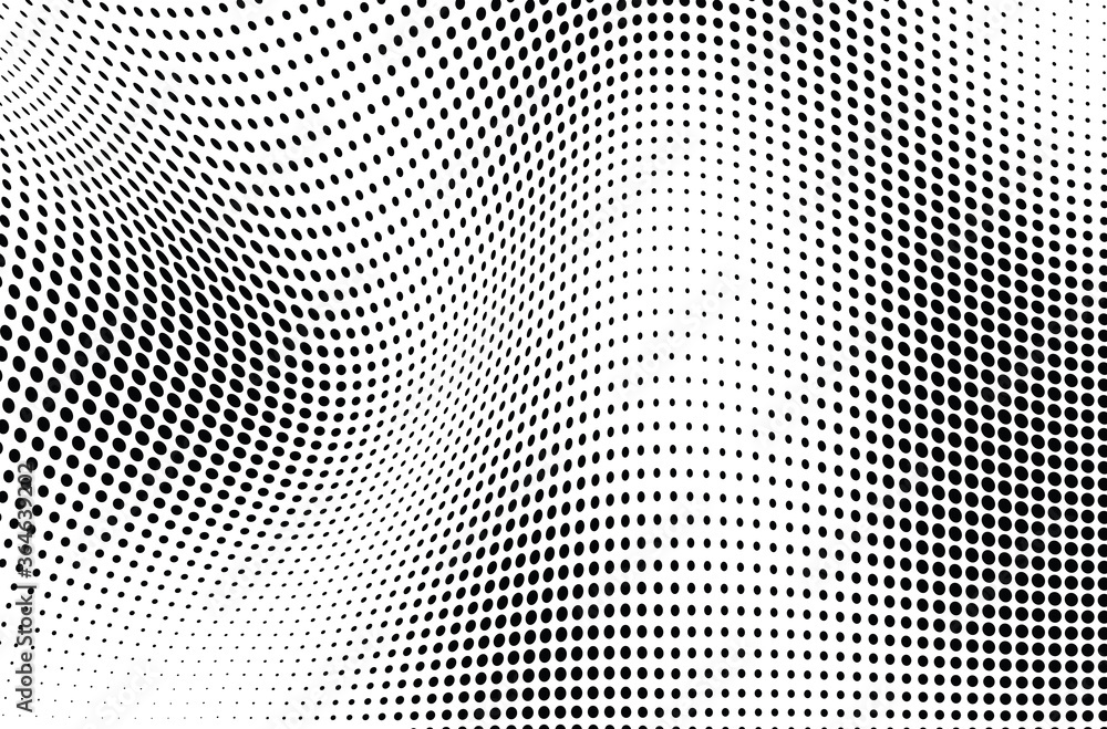 The halftone texture is monochrome. Vector chaotic background