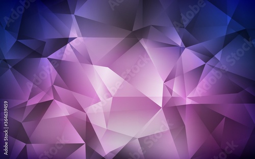 Dark Purple vector polygonal template. A completely new color illustration in a polygonal style. Template for cell phone's backgrounds.