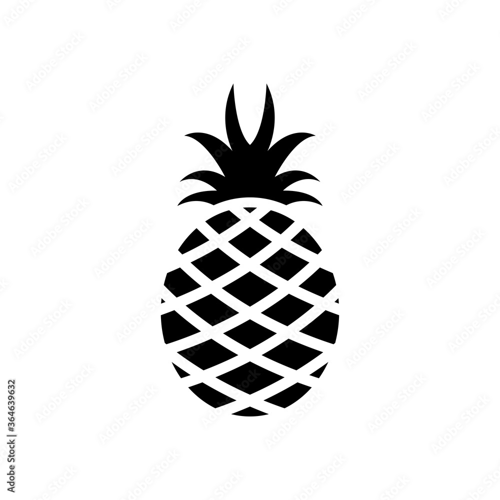 Obraz premium pineapple icon vector illustration design