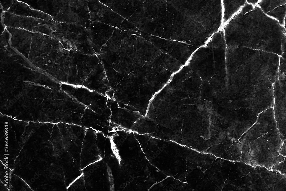 Marble black texture abstract white vein patterns background