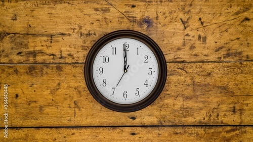 A clock hanging on the wall Timelapse 4k