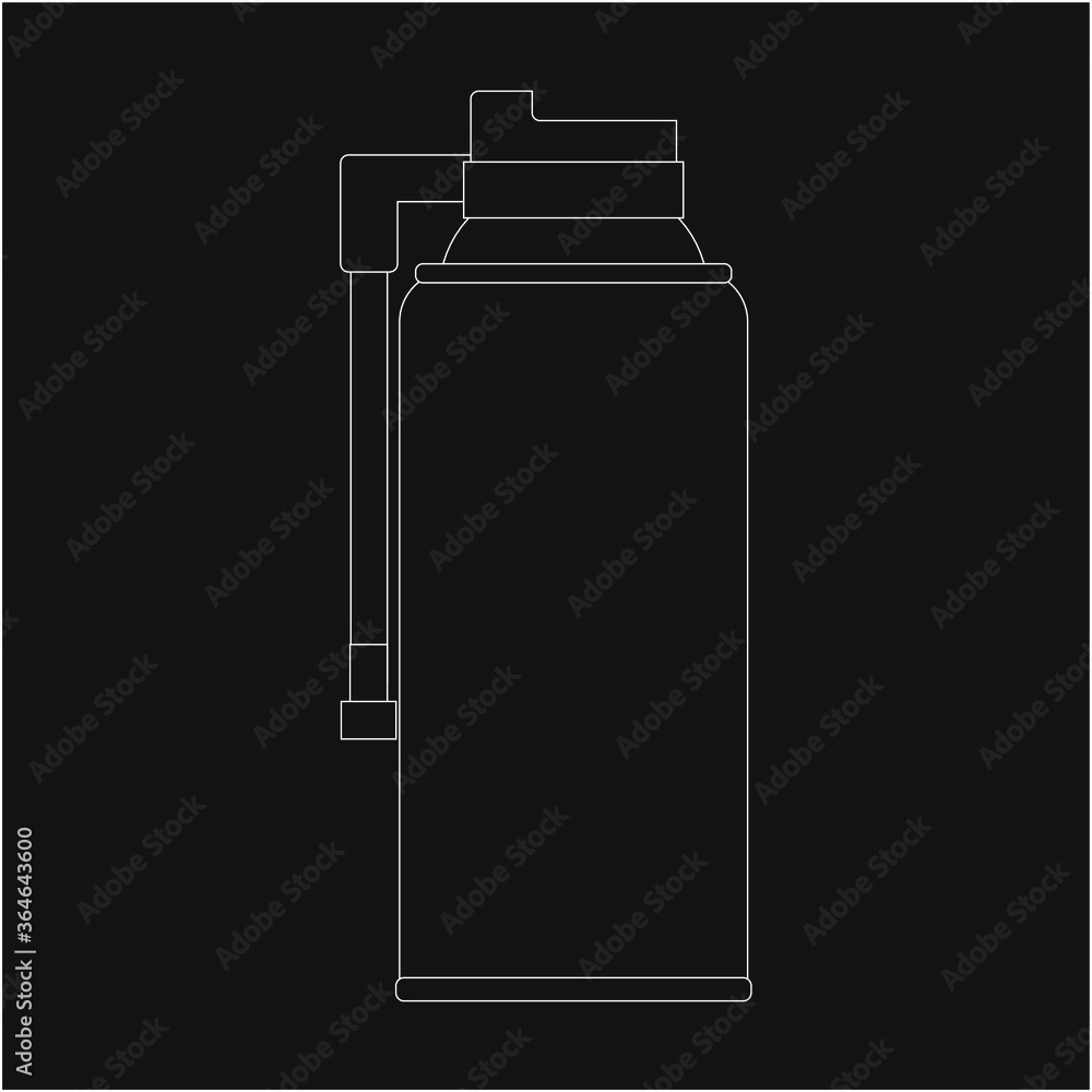 spray puncture repair. illustration for web and mobile design. spray puncture repair. illustration for web and mobile design.