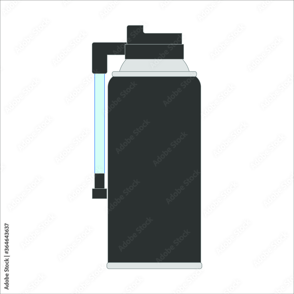 spray puncture repair. illustration for web and mobile design. spray puncture repair. illustration for web and mobile design.