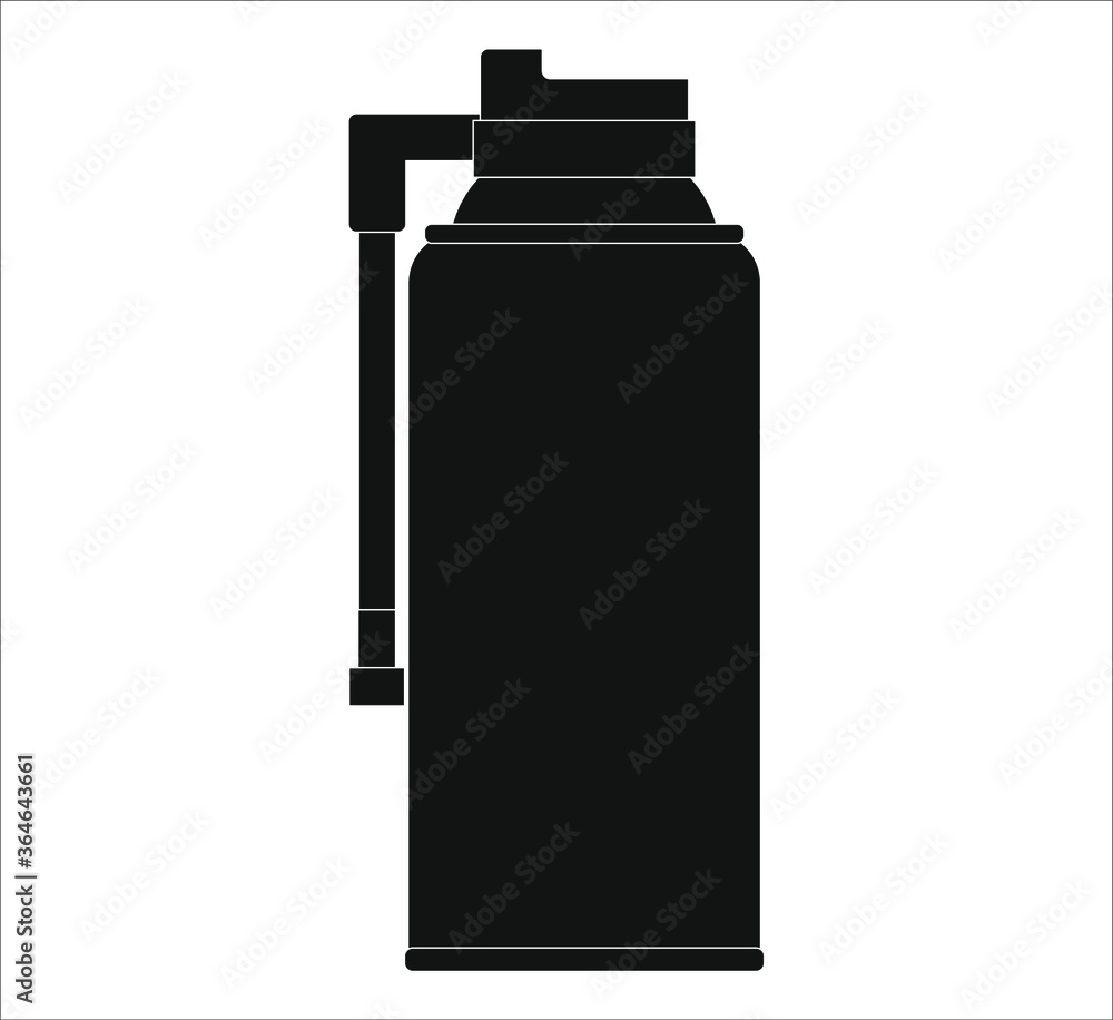 spray puncture repair. illustration for web and mobile design. spray puncture repair. illustration for web and mobile design.