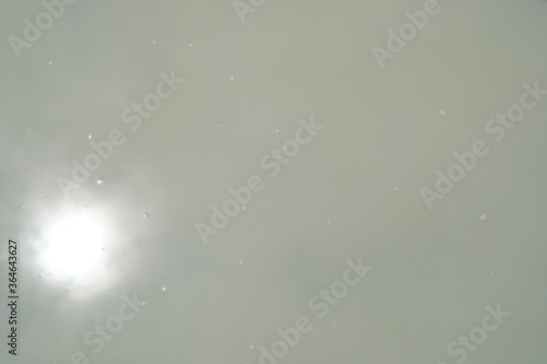 The surface of turbid water and has reflections of sunlight. for background and textured.