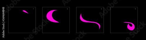 Shine poison explosion effect. Poison explosion animation effect. Animation Sprite sheet for games, cartoon or animation. vector style animation effect 1462.