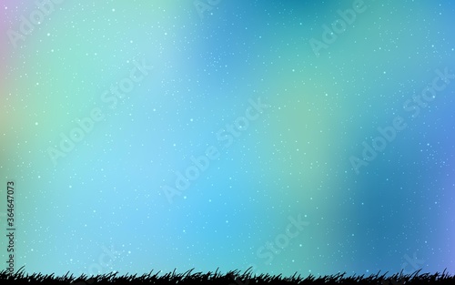 Light Pink, Blue vector texture with milky way stars. Shining colored illustration with bright astronomical stars. Pattern for astrology websites.