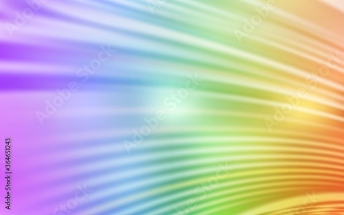Light Multicolor vector background with curved lines. Modern gradient abstract illustration with bandy lines. A new texture for your ad, booklets, leaflets.