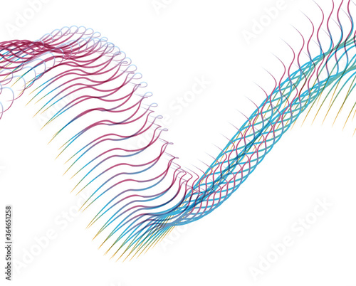 Abstract background blend wave line design for Wallpaper, Banner, Background, Card, Book Illustration, landing page