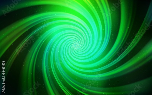 Dark Green vector texture with milky way stars. Shining colored illustration with bright astronomical stars. Pattern for astrology websites.
