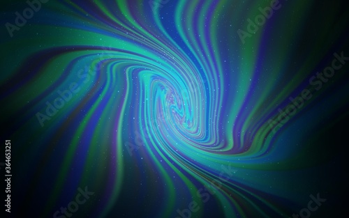 Dark BLUE vector background with galaxy stars. Shining colored illustration with bright astronomical stars. Pattern for futuristic ad  booklets.