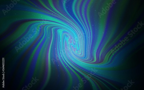 Dark BLUE vector background with galaxy stars. Shining colored illustration with bright astronomical stars. Pattern for futuristic ad, booklets.