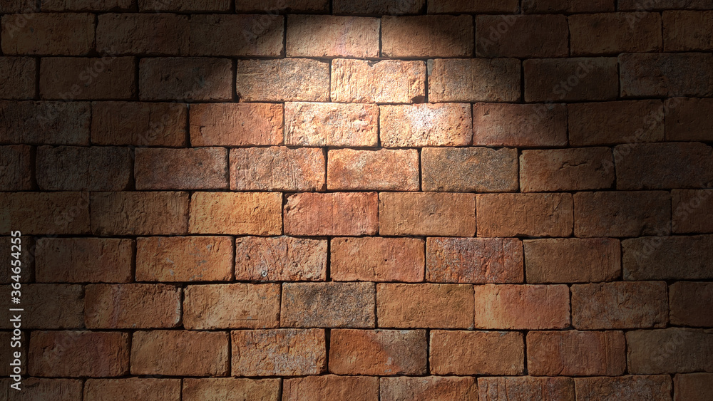 Exterior brick wall texture background.