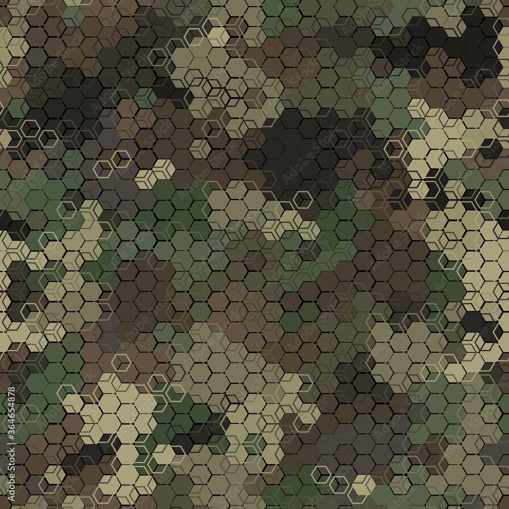 Texture military camouflage seamless pattern. Abstract army vector illustration