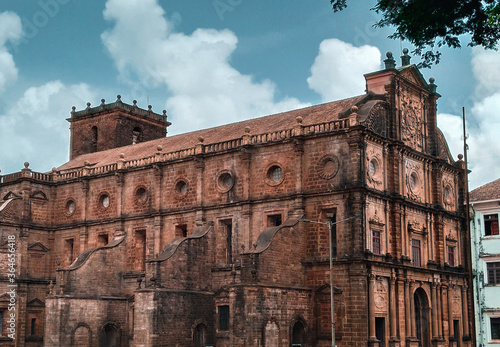 June 2018, Basilica of Bom Jesus,Old Goa,India: The church contains mortal remains of St. Francis Xavier in a decorated case.