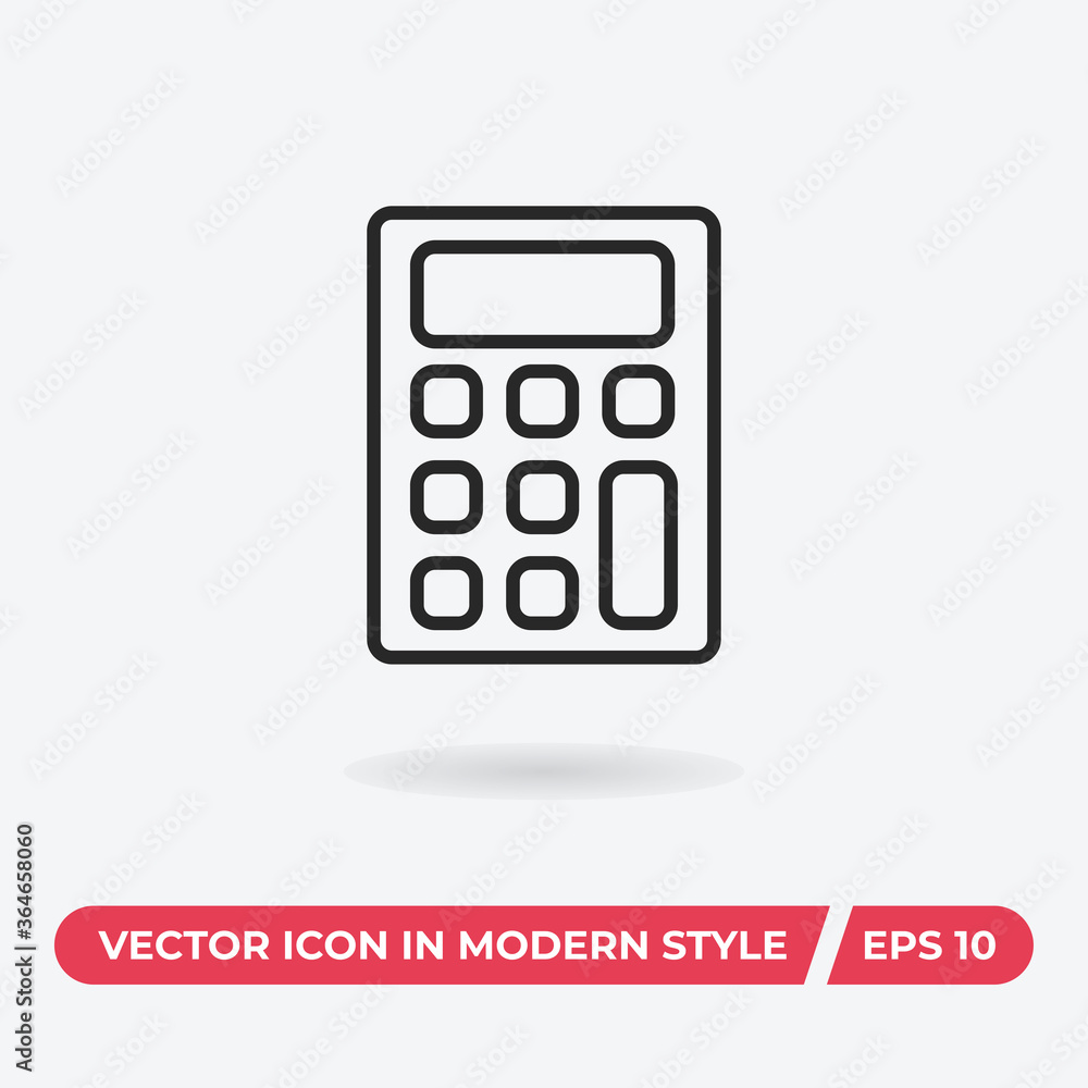 Calculator icon vector. Finance sign Calculator icon vector. Finance sign