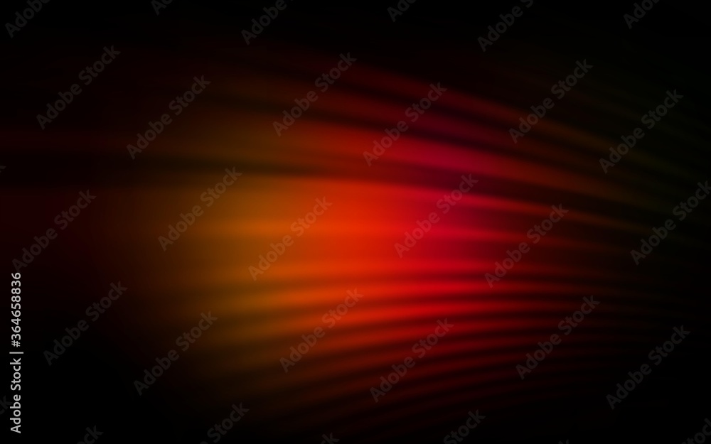 Dark Red, Yellow vector pattern with wry lines. An elegant bright illustration with gradient. Template for cell phone screens.