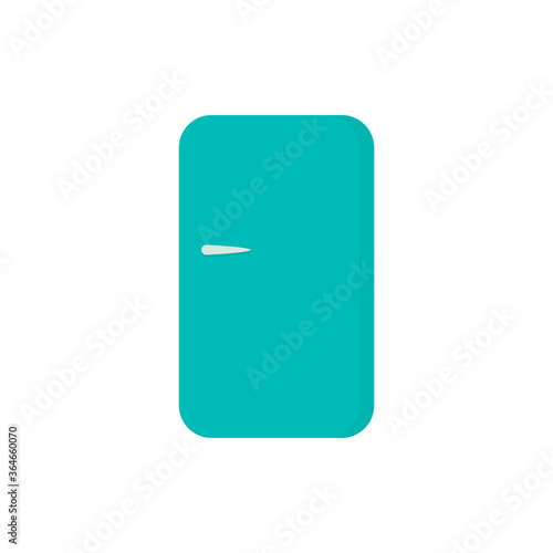 Refrigerator flat, kitchen icon, cheese slice icon, vector illustration isolated on white background