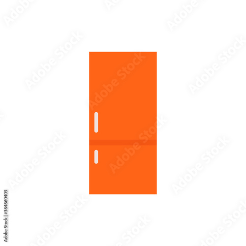 Refrigerator flat, kitchen icon, cheese slice icon, vector illustration isolated on white background
