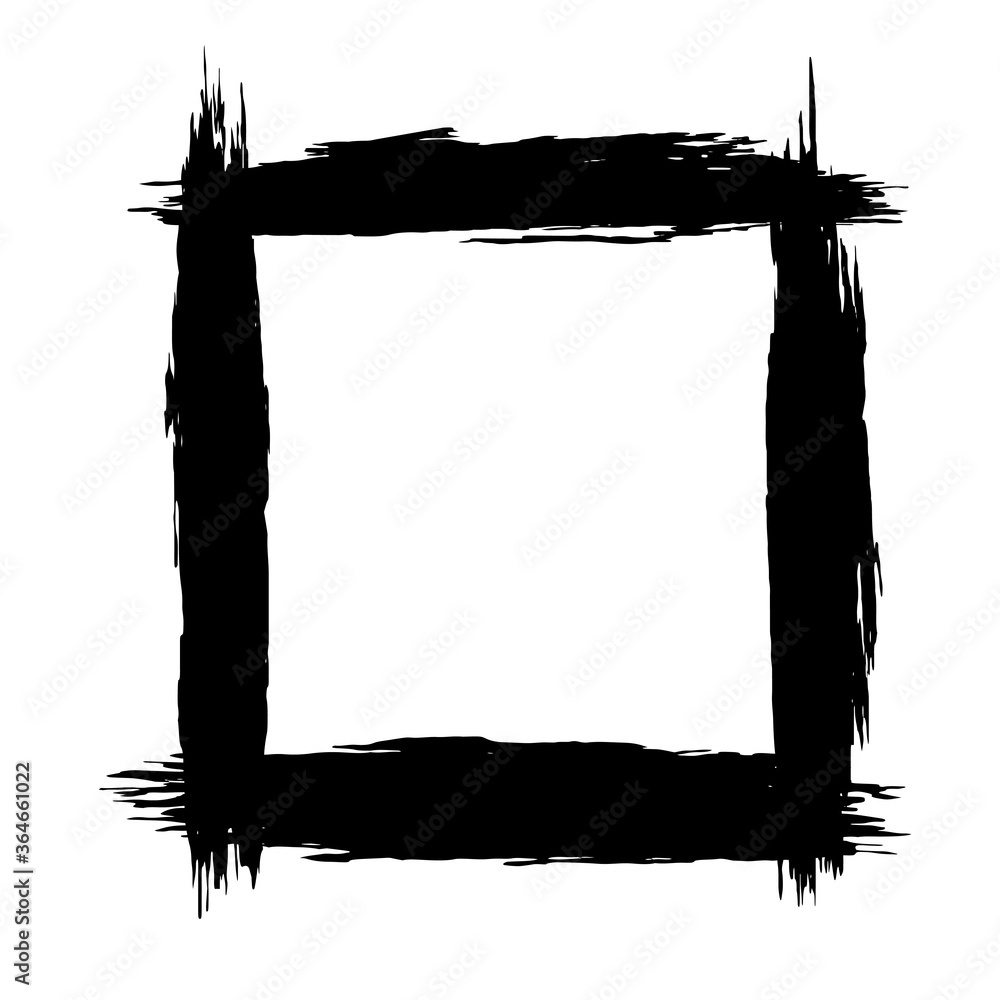 Fototapeta premium Hand painted vector brush stroke banner.