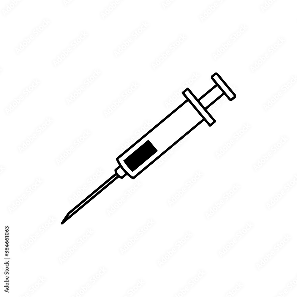 Syringe Injection icon vector Syringe Injection icon vector
