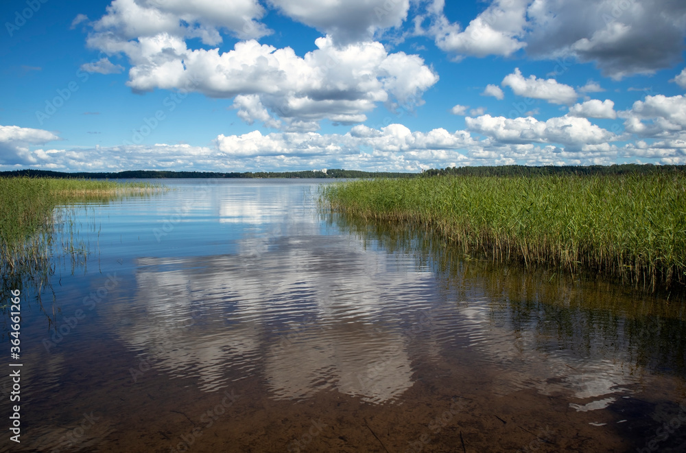 Lake Saimaa scenery in Lappeenranta, Finland
