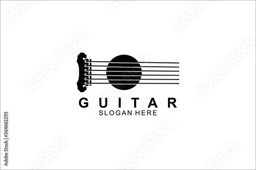 unique logo symbol for guitar classic