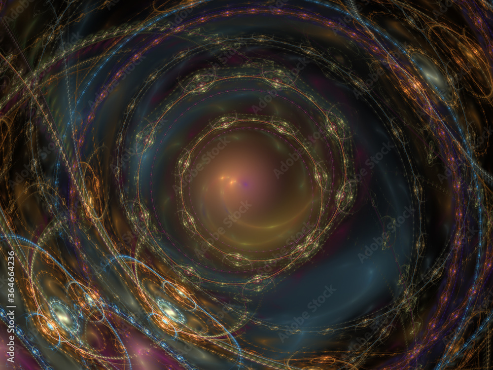 Obraz premium Flame Fractal Rendering