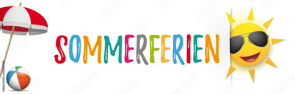 Sommerferien Banner Sommerferien Banner