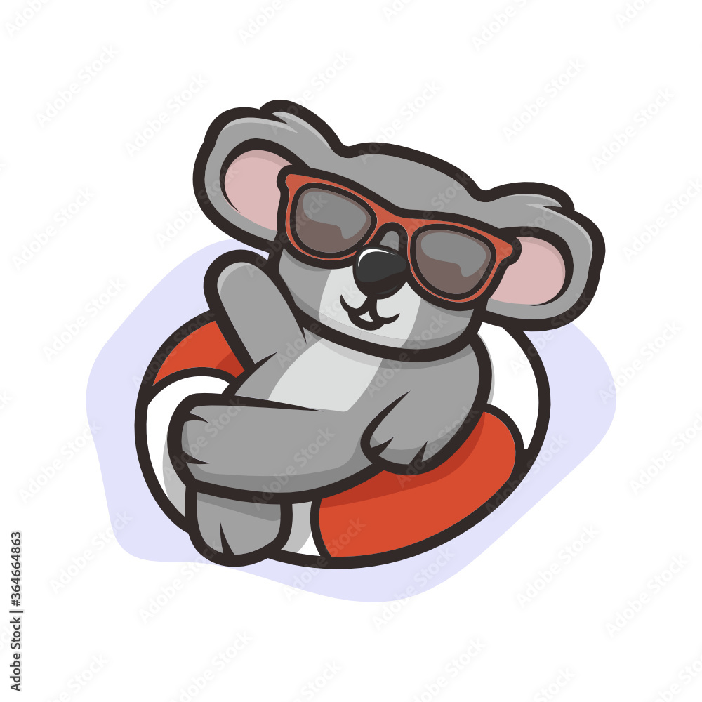 Cute Koala mascot design illustration Cute Koala mascot design illustration