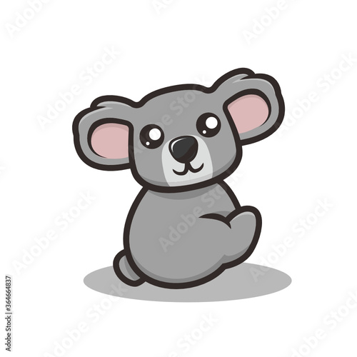 Cute Koala mascot design illustration