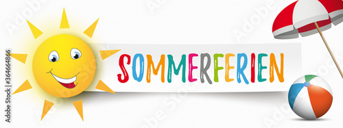 Sommerferien Banner