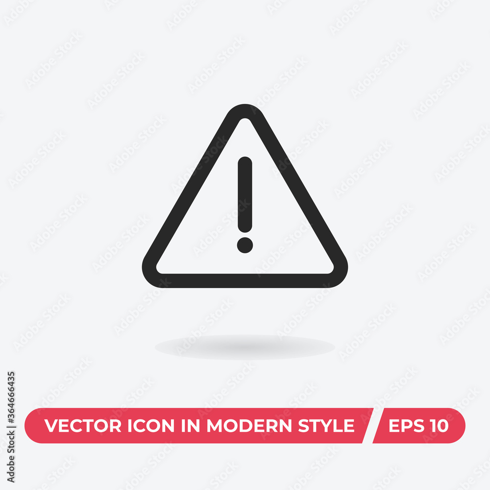 Attention icon vector. Warning sign Attention icon vector. Warning sign