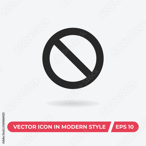 Forbidden icon vector. Stop sign Free Download Forbidden icon vector. Stop sign - GFXLoad