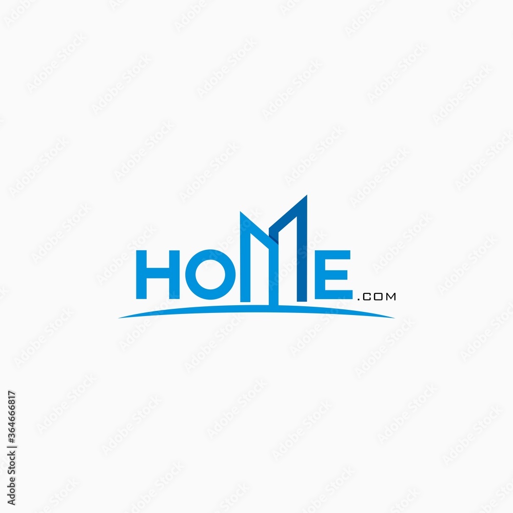 Home logo simple and clean design concept