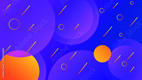 Abstract 4K geometric background wallpaper with liquid gradient shapes.  Modern Dynamic Illustration for  Creative Magazine, background design for posters. EPS 10 vector illustration.