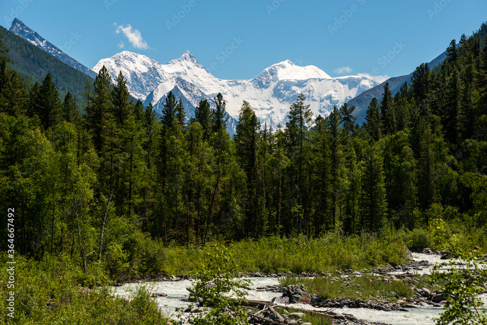 the valley of river Akkem and Belukha peak - Altay