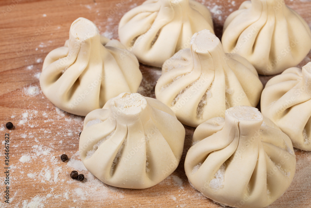 Georgian raw Khinkali Georgian raw Khinkali