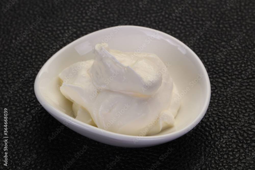 Sour cream in the bowl Sour cream in the bowl